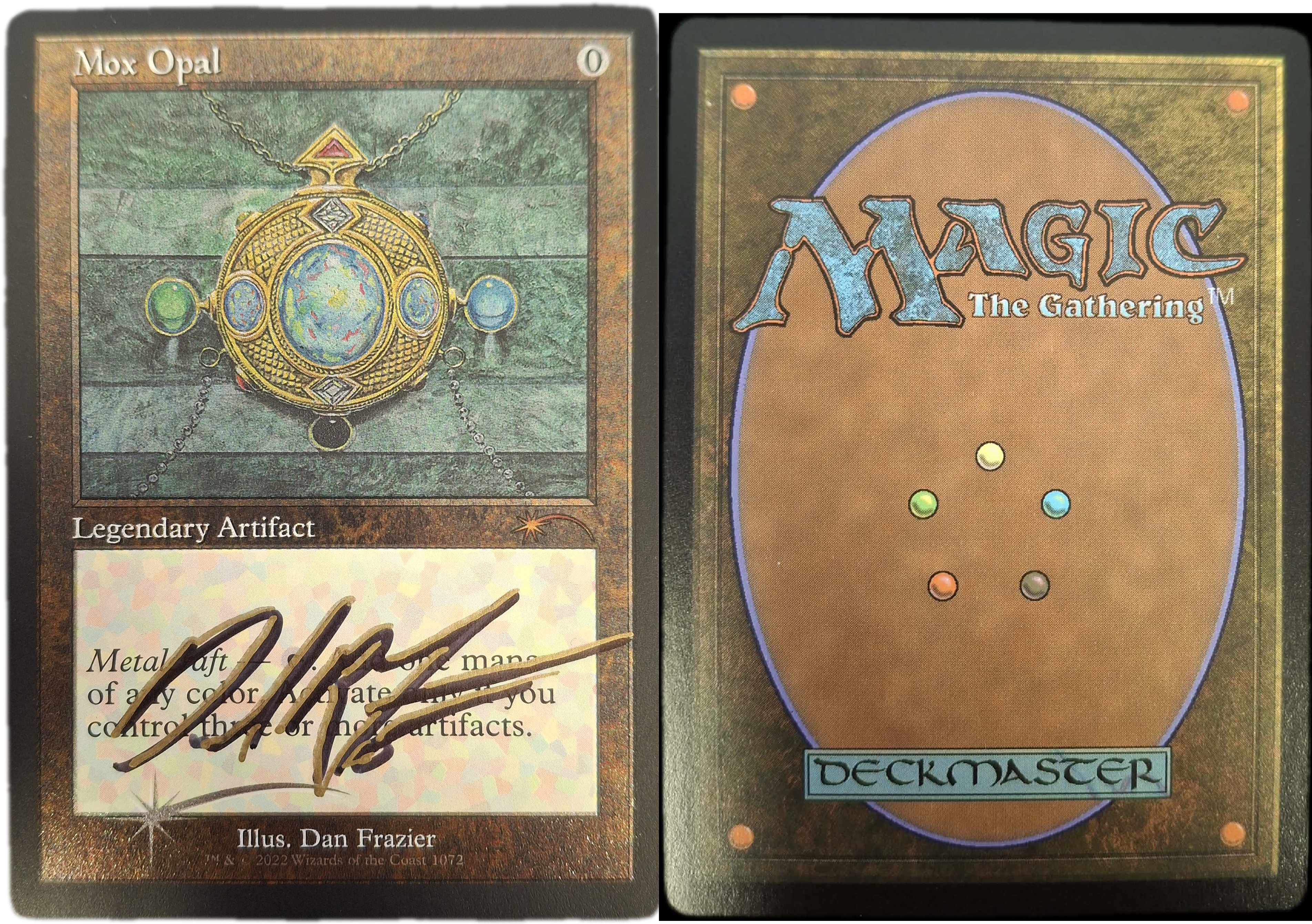 Mox Opal Signed Dan Frazier Secret Lair - Etched Foil Signed